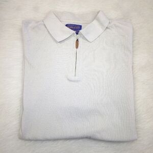 SHIRT Pendleton Men's Stone Polo Shirt With Zip Placket, Distressed